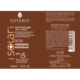 Nature's Sun Oil SPF 15 Face Body with Argan Oil