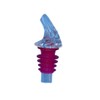 1 Dozen Clear Free-Pour Spouts with Medium Red Cork -
