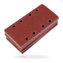 S&R Velcro Sandpaper Professional Set 93 mm x 185 mm 35 Pieces Sanding Sheets 5 Grits 5 x P40, 5 x P60, 5 x P80, 10 x P120, 10 x P240, Sanding Strips for Sanding Machine