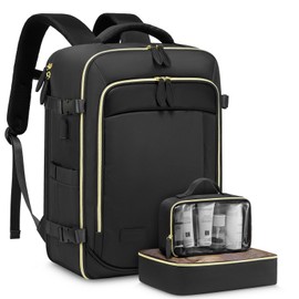 LOVEVOOK Travel Backpack Carry on Flight Approved, Personal Item Travel Backpack for Women, Waterproof 40L Large Laptop Backpack fit 17 inch Laptop with 3 Packing Cubes