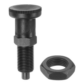 HARFINGTON Push Fit Ball Nose Spring Plunger M16x1.5 Thread Length 1.02" Pin Dia.8mm Carbon Steel Return Knob Plunger Non-Locking Retractable Index Plunger for Industrial Equipment