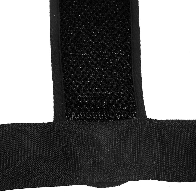 Wheelchair Safety Belt Restraint Harness Protective Adjustable Strap for PatientsBlack