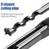 HUHAO 4 Pcs Square Hole Drill Bit Set, HSS Sharp