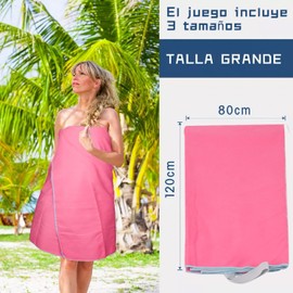 3 Toallas De Microfibra, Toalla Microfibra Secado Rápido, Toallas De Viaje Portátiles Absorbentes, Toalla De Viaje Ligera Y Portatil, Toalla Deportiva Para Playa, Natacion, Yoga, Camping, Gimnasio