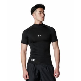 Under Armour 1358642 Men's UA HeatGear Armour, Compression, Short Sleeve, Mock, Black /,