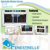 Fenestrelle Expandable Window Screen – 10″ H × 19″–36″ W