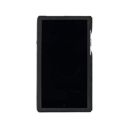 Dignis for Astell&Kern AK A&Futura SE100 Alcantara Genuine Leather Case Cover + Top/Bottom Protection Film (Dark Gray)