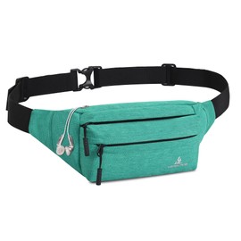 Bumbags Waist Fanny Pack Dog Walking Bum Bag with Adjustable Belt Bumbag for Travel Outdoor Sports Running Hiking Jogging Women Men (LightGreen)