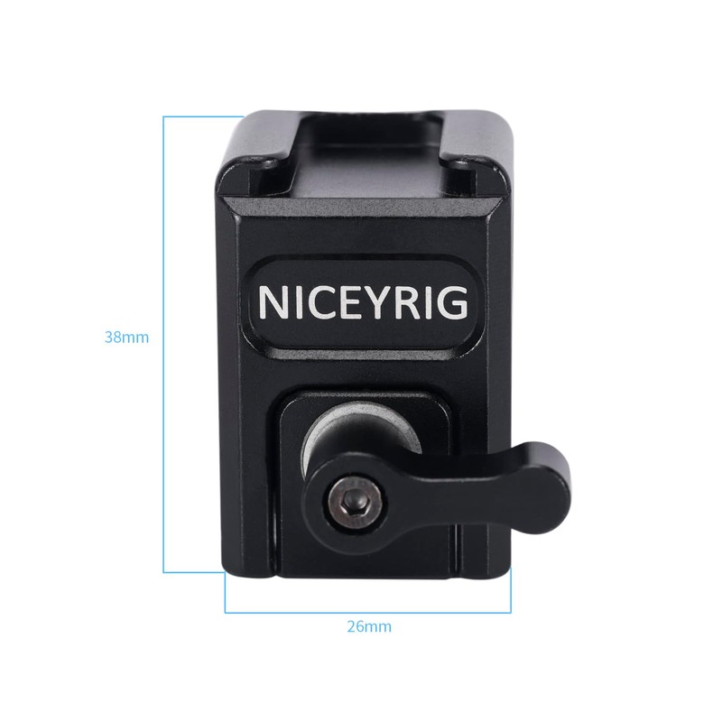 NICEYRIG Multifunctional NATO Clamp to 15mm Rod Clamp Cold Shoe