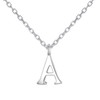 Philip Jones Sterling Silver Initial A Necklace