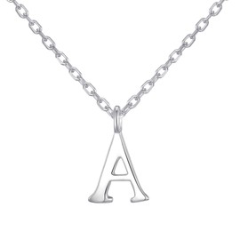Philip Jones Sterling Silver Initial A Necklace