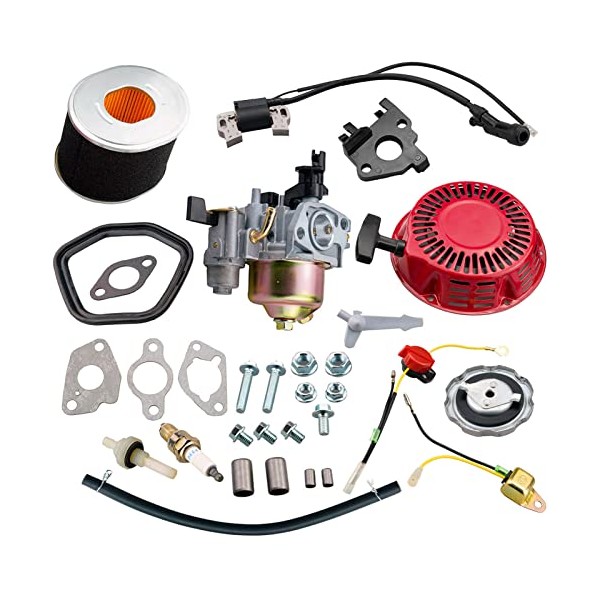 JJing Recoil Starter Carburetor Air Filter kit for Honda GX240