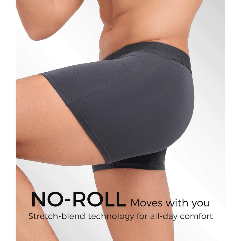 GLESTORE Mens Underwear Trunks Pack Modal Underwear for Men with