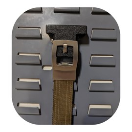 Hammy3DPrints Belt Mount for Ratcheting/Kore Buckles - Secure It/Akro Mils | Gear Holder Storage Rack (Plastic Panel, 1.5" Buckle)