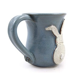 Bunny Butt Mug - American Handmade Stoneware Pottery, 14-oz