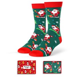HAPPYPOP Christmas Gifts Holiday Socks - Secret Santa Gifts for Men Women, Xmas Stocking Stuffers for Mom & Dad