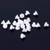 100 Pcs White Anti-Pain Earring Back Pads Silicone Cushion for