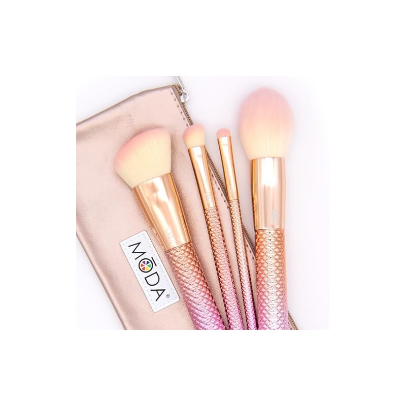 Royal Brush Moda Rose Cosmetic 5 Piece Make Up Complete