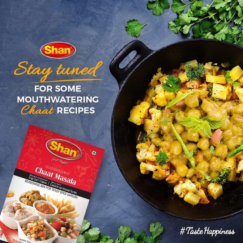 Shan - Chaat Masala Seasoning Mix (100g) - Spice Packets