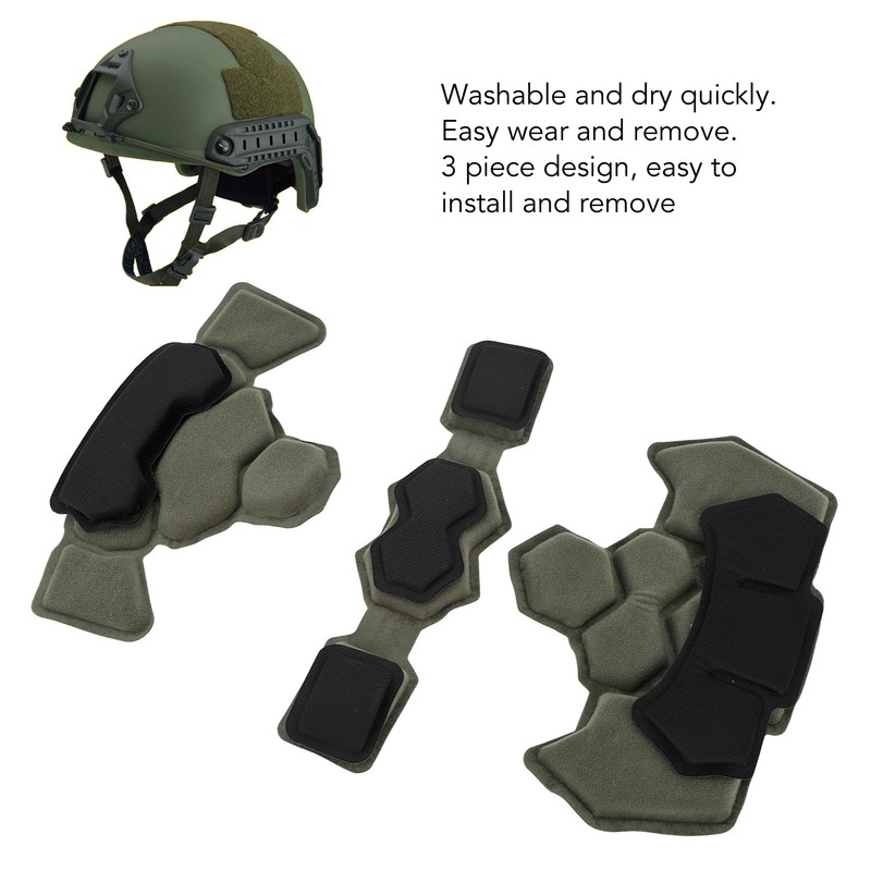 Helmet Padding Kit Memory Foam Pad Protective Mat Universal Motorcycle