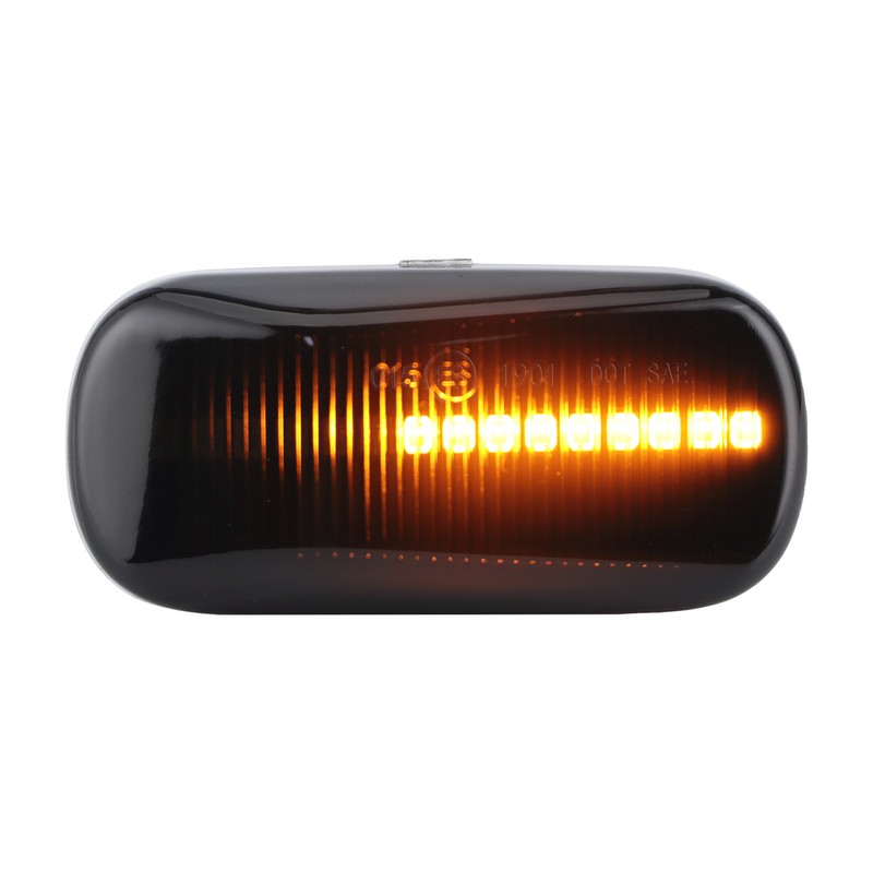 Amber Side Marker Light Fender Turn Signal Lamp 3000K Smoky