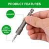 Litorange 101 PCS M4.2x25mm 410 Stainless Steel Self Drilling Hex