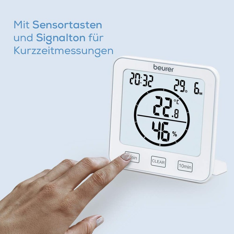 Beurer HM 22 Thermo-Hygrometer Indoor Climate Control Temperature and Relative