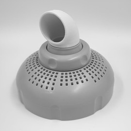 edaltec Pool Nozzle Inlet Nozzle 360° Rotatable Angled for Intex Pool Nozzle Outlet Air Circulation Cleaning 38 mm White