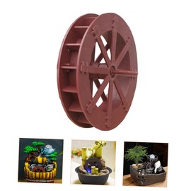 Yardwe Wheel Support Water Wheel Jewellery Accessories Fish Aquarium Accessories Wheel Tool DIY Water Wheel Ornaments Artificial Rockery Rotation Wheels