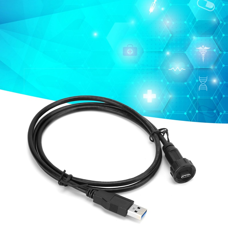 Waterproof USB Connector IP67 TYPEC Male USB3.0 Male with Cable