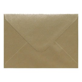 Pack of 50 Champagne Kraft Pearl 133mm x 184mm Gummed 115gsm 5x7 Inch Invitation Coloured Envelopes
