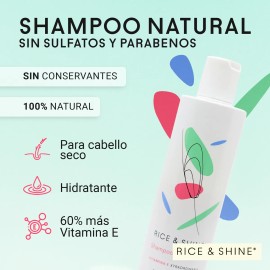 Shampoo Natural Sin Sulfatos Y Parabenos Rice & Shine