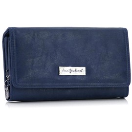ekavale Women's Wallet with Many Card Slots - Faux Leather Wallet - Purse for Women - Wallet Women, navy, Classic