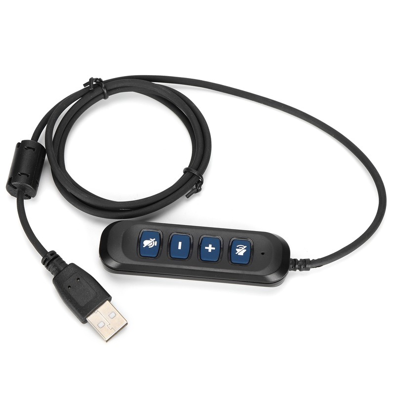 Binaural Headset Office Headset with Mic and Audio Control for