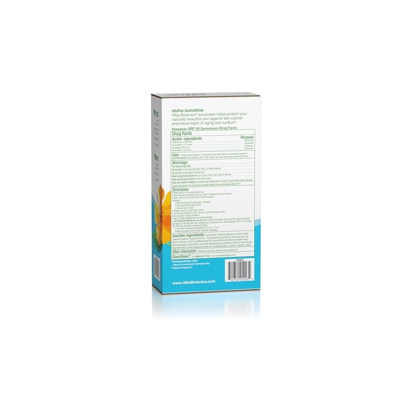 Alba Botanica Protector solar de coco hawaiano, protector solar SPF
