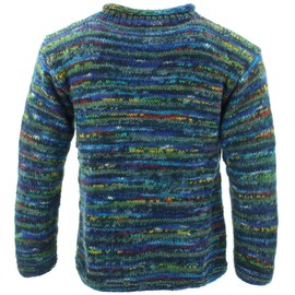 LOUDelephant Chunky Wool Knit Jumper Space Dye - SD Dark Blue Mix (Medium)