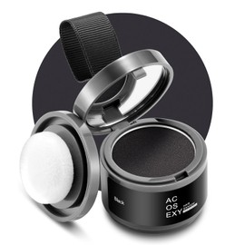 Acosexy Acosexy Root Touch Up Hair Powder, Instantly Covers Hairline Shadow, Dark Brown for Thinning Hair, Women/Men, 32 Fl Oz, Natural, Alcohol Free, Semi-Permanent, Includes Direction (Black, Bald Spots)