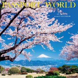 Graphique 2026 Passport to the World Mini Wall Calendar | 7” x 7” | Thick Paper | Home & Office Organizer | Large Monthly Grid | 3 Languages & Marked Holidays | 4 Month Preview Page for 2027