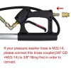 "24FT Telescopic Gun High Pressure Cleaner"Color: as picture Color