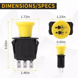 For Scag PTO Switch for Scag 483957 481687 461660 Electric PTO Clutch 461826 461662