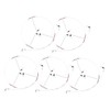 NOLITOY 5pcs Fishing Wire Leaders with Swivels Snaps Durable Tackle