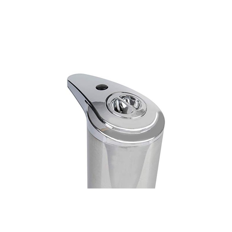 axentia Sensor Soap Dispenser, Plastic, Stainless Steel, Chrome-Plated, Silver, Approx.