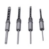 4PCS Woodworking Square Drill Bits Set HSS Wear Resistant 1/4in