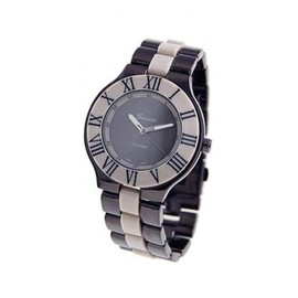 GENEVA PLATINUM 12222912 WOMEN'S ROMAN NUMERAL LINK WATCH - TAN/GUN METAL