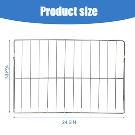 MHL63411403 Oven Rack, 24.6 x 16 inches, Replacement for LG Oven Parts MHL63531403 Range Oven Shelf, Replaces MHL63411401 MHL62112101, Compatible with LDG4313ST, LTE4815ST Oven Accessories