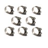 8 Pcs 304 Stainless Steel Hose Clamps Worm Gear Pipe