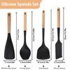 Svailse Silicone Spatula Set of 4, Cooking Spatulas Spoons for