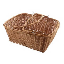 FRANK FLECHTWAREN Dekoleidenschaft, self-service basket "square", 42 x 36 x 15 cm, stackable, ideal for commercial use as a shopping basket