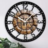 25cm Circular Iron Wall Clock with a Baseball Bat and