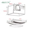 Akicon Bathroom Fan with Light Ultra Quiet 90CFM 1.5Sone Ventilation